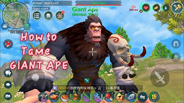 Giant Ape Feed And Taming || Utopia Origin || Lonedragon