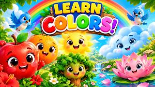 🌈 Learn Colors with Cute Fruits & Nature 🍎 | Color Song for Kids | 3D Animation #nurseryrhymes screenshot 4
