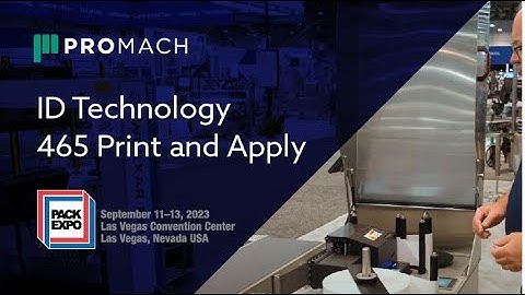 ID Technology 465 Print and Apply Labeler