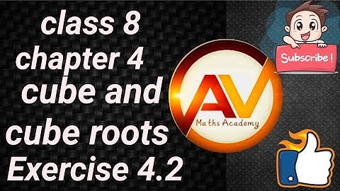 Class 8 Math Chapter 4 Cube and Cube Roots Exercise 4.2 Q 1,2. || how to find cube roots of a no.