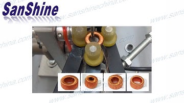 Slider type fine wire automatic toroid coil winding machine (SS900S4-4.3 Core OD23 2 ID13 7 H7.9mm)