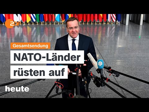 heute 19:00 Uhr vom 14.2.24 Finanzierung der Bundeswehr, Konjunkturprognose, Dieselskandal (english)