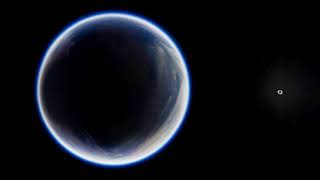 Earth-sun-moon during solar eclipse August 21, 2017