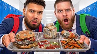 EATING BANNED SCHOOL LUNCHES CHALLENGE! -You Should Know Podcast- Episode 227