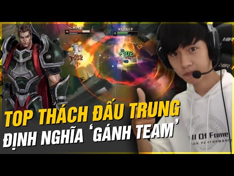 TOP THÁCH ĐẤU MÁY CHỦ SIÊU CẤP TRUNG VÀ GIÁO ÁN DARIUS GÁNH TEAM LẬT KÈO MÃN NHÃN