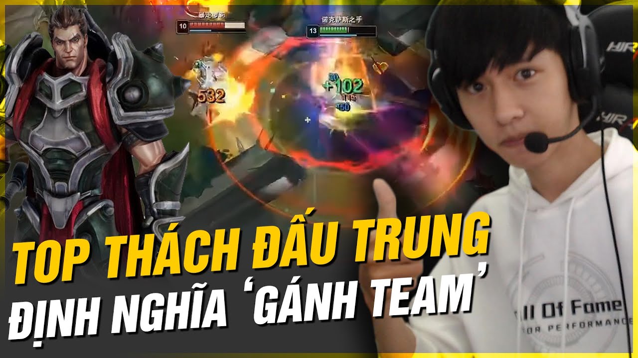 TOP THÁCH ĐẤU MÁY CHỦ SIÊU CẤP TRUNG VÀ GIÁO ÁN DARIUS GÁNH TEAM LẬT KÈO MÃN NHÃN