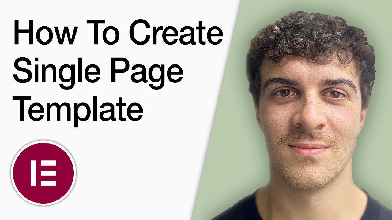 How To Create Single Page Template In Elementor Elementor Theme Builder ...