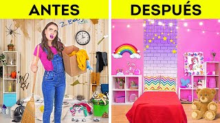 REMODELACIÓN ASOMBROSA DE UN CUARTO || ¡Construimos la casa de nuestros sueños! Ideas HTM de 123 GO!