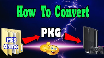 How To Convert PS3 Folder Games Into PKG Games