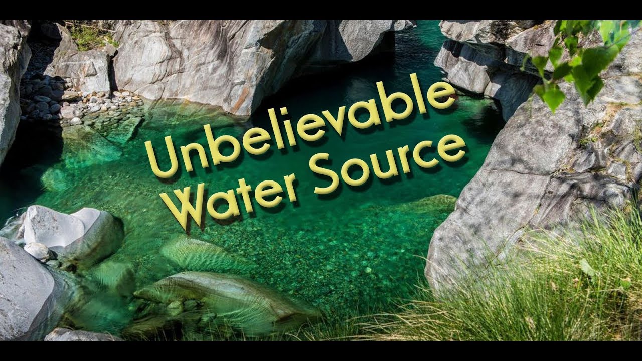 Water coming from Rocks Unbelievable !!!!! YouTube
