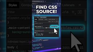 Find Exactly Where a CSS Rule Comes From 🔍 #shorts