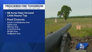 Prescribed burn planned for Wednesday at Gettysburg National Military Park
