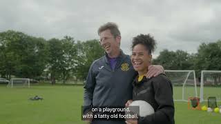 Argos's 50th - Demi Stokes surprises Primary School with sports equipment by Argos 1,147 views 10 months ago 1 minute, 26 seconds