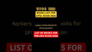 UPSC BOOKLIST FOR PRELIMS EXAM 2026🔥UPSC BOOKS FOR PRELIMS AND MAINS EXAM 2026😱BOOK LIST FOR UPSC
