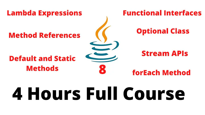 Java 8 Tutorial | Functional Programming in Java | Java 8 Features in One Video | 4 Hours Course 🔥
