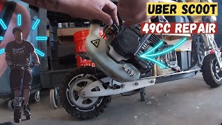 Uber Scoot 49cc Repair video. THIS THING IS FUN AS HECK.