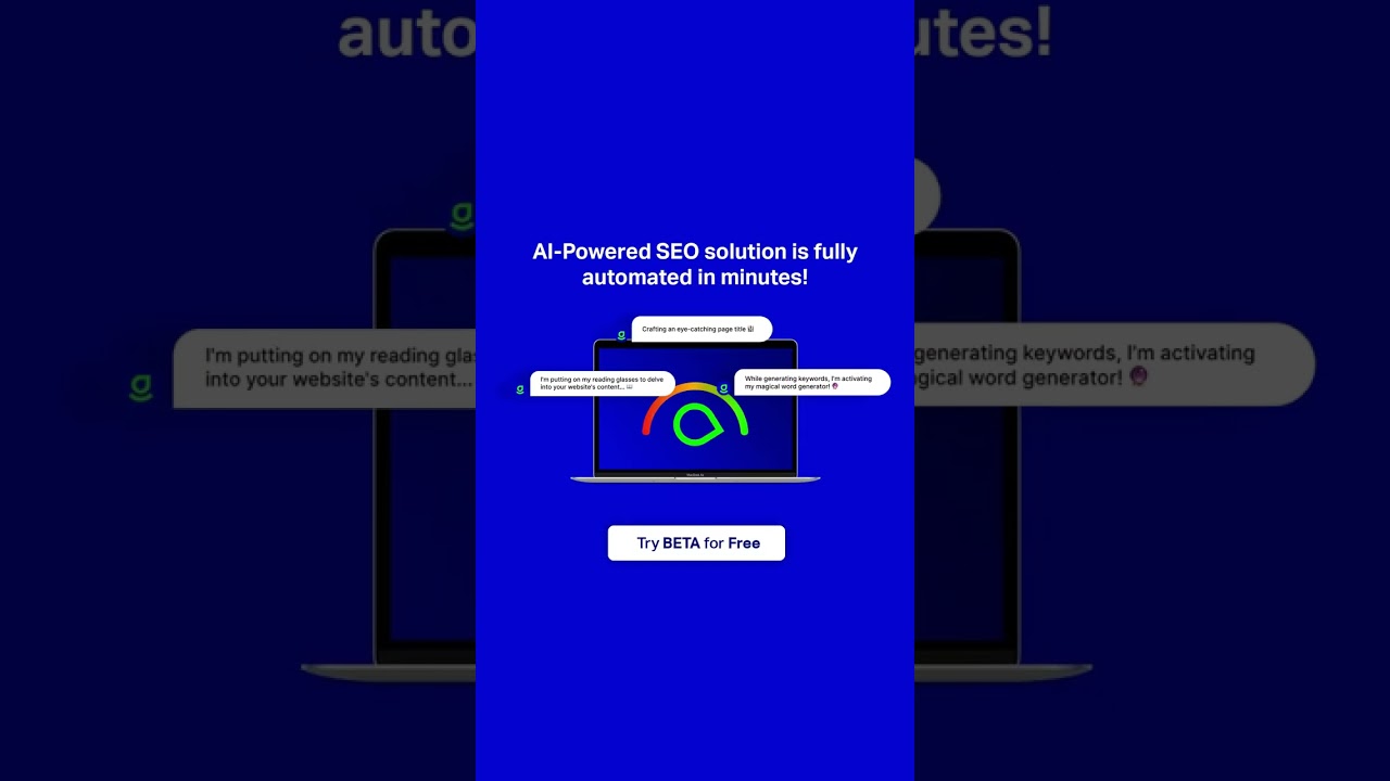 Our AI-Powered SEO solution offers full automation within minutes!
