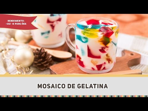 Mosaico de Gelatina - Receitas de Minuto EXPRESS #232