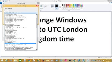 How to change Windows time zone to UTC London united Kingdom time