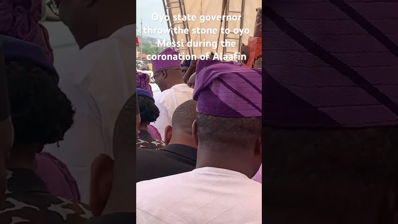 Oyo state governor throw the stone to oyo Messi, watch this