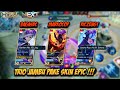 TRIO JAMBU PAKE SKIN EPIC ! AUTO FASTHENG ! FT MARKOCOP, RICZENGT MOBILE LEGENDS