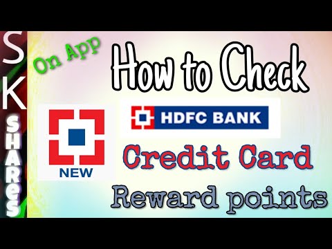 How to CHECK CREDIT card Reward points on HDFC mobile app