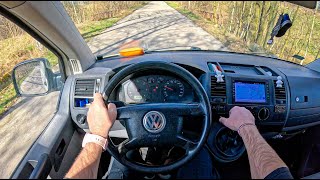 2005 Volkswagen Transporter T5 [2.0 Tdi 86Hp] |0-100| Pov Test Drive #2012 Joe Black