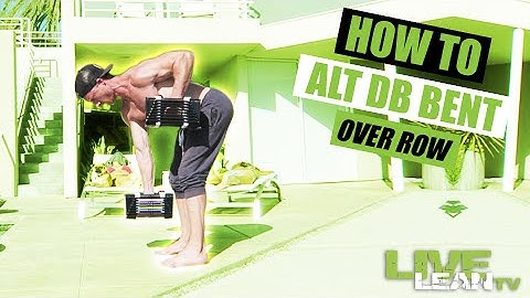 How To Do An ALTERNATING DUMBBELL BENT OVER ROW | Exercise Demonstration Video and Guide