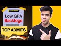 Low CGPA, backlogs - TOP Admits! Fall 2021 astonishing admits!