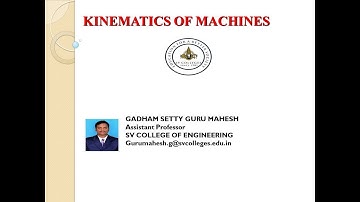 Introduction to Machine & Mechanism Part-1