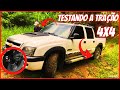 Testando a Tração da S10 Rodeio 2.8 MWM Diesel 4X4, Será que encalhou???