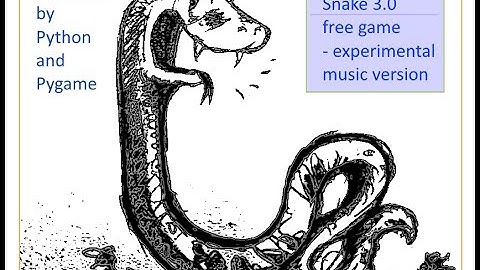 Snake game made with Python (with experimental music)