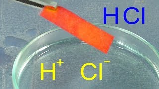 Acido clorhídrico y Cloruro de Hidrógeno. Experimento de Química