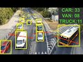 Vehicle counting software demo  car van truck bus detection