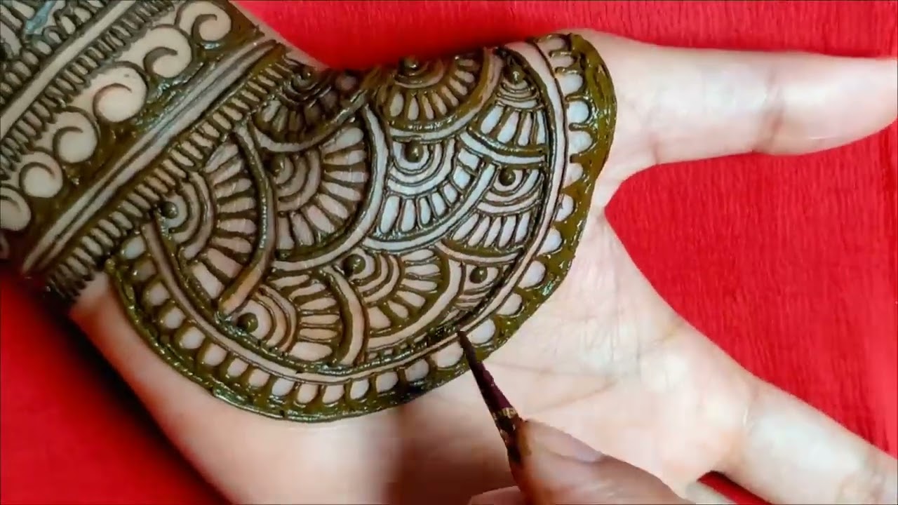 Full Hand Mehndi Design Step by Step 🌿 | Easy Bridal Style for Beginners