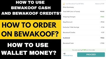 HOW TO USE BEWAKOOF CASH AND BEWAKOOF CREDITS? HOW TO ORDER ON BEWAKOOF? UNBOXING ZINDAGI