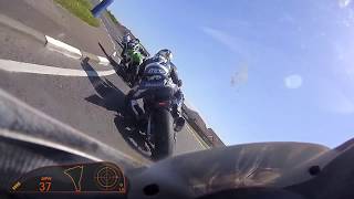 Bruce Anstey 2016 NW200 SBK Race1 Lap1 with Data