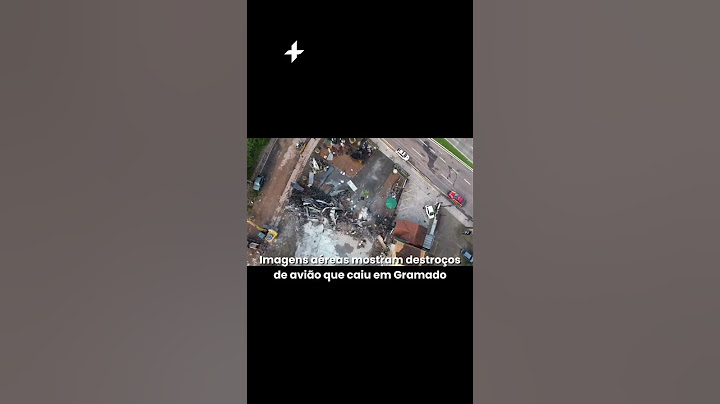 Imagens aéreas mostram destroços de avião que caiu em Gramado