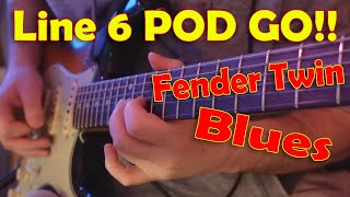 Line 6 POD GO!! - Fender Twin for Blues is AWESOME!! Free Preset 🙌