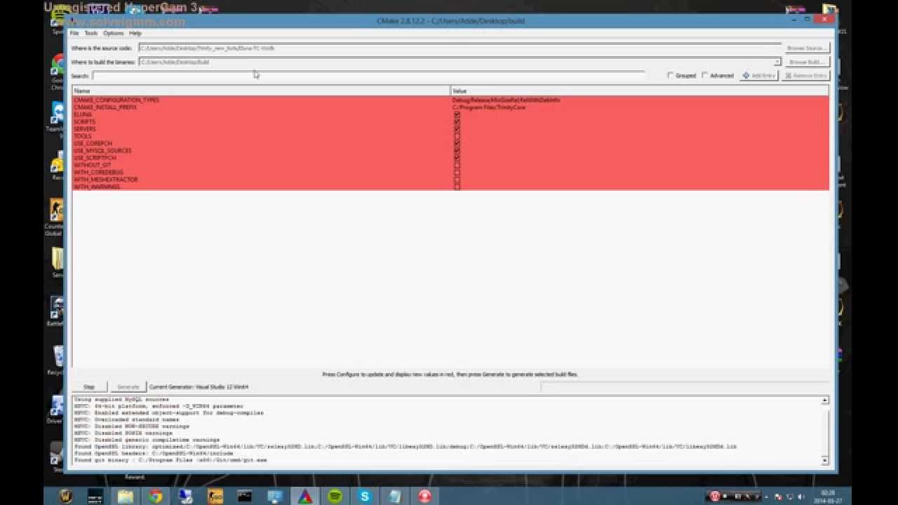 How to: Compile Tirnity core 3.5.5a with updates.
