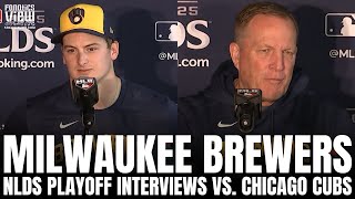 Pat Murphy &amp; Quinn Priester Discuss Milwaukee Brewers 2025 Season, 2-0 NLDS Lead vs. Chicago Cubs