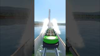 360 VR Roller Coaster Twists Over Water POV 🌊