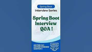 Don’t Miss Out on Top Spring Boot Interview Questions! #shorts