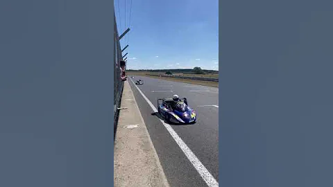 British Superkart pit wall fly by at Snetterton