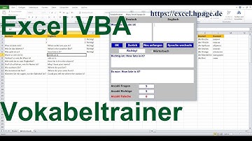 10 Vokabeltrainer in Excel VBA selber erstellen