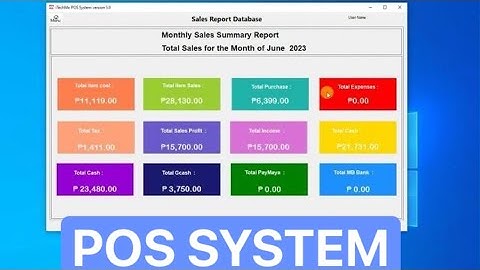 iTechmo POS System version 5.0