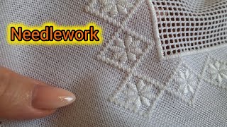"Creating Beauty" , hardanger embroidery tutorial , embroidery design for decoration