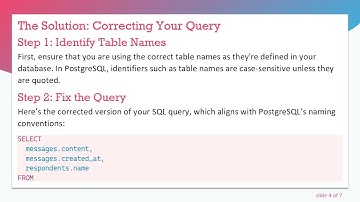 How to Resolve missing FROM-clause entry for table Error in PostgreSQL