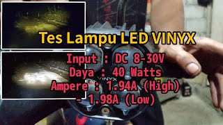 Tes lampu sorot LED 40W 2 Warna