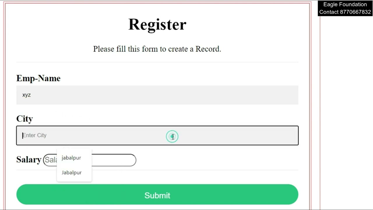 employee record management project using HTML, CSS, and JS - YouTube